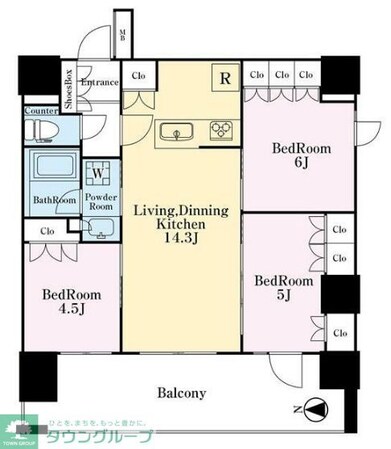 ベルジュール三鷹ステーションハウスの物件間取画像